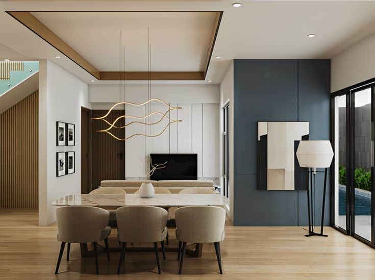 desain interior rumah minimalis dua lantai Bandung modern