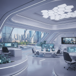 desain interior kantor futuristik